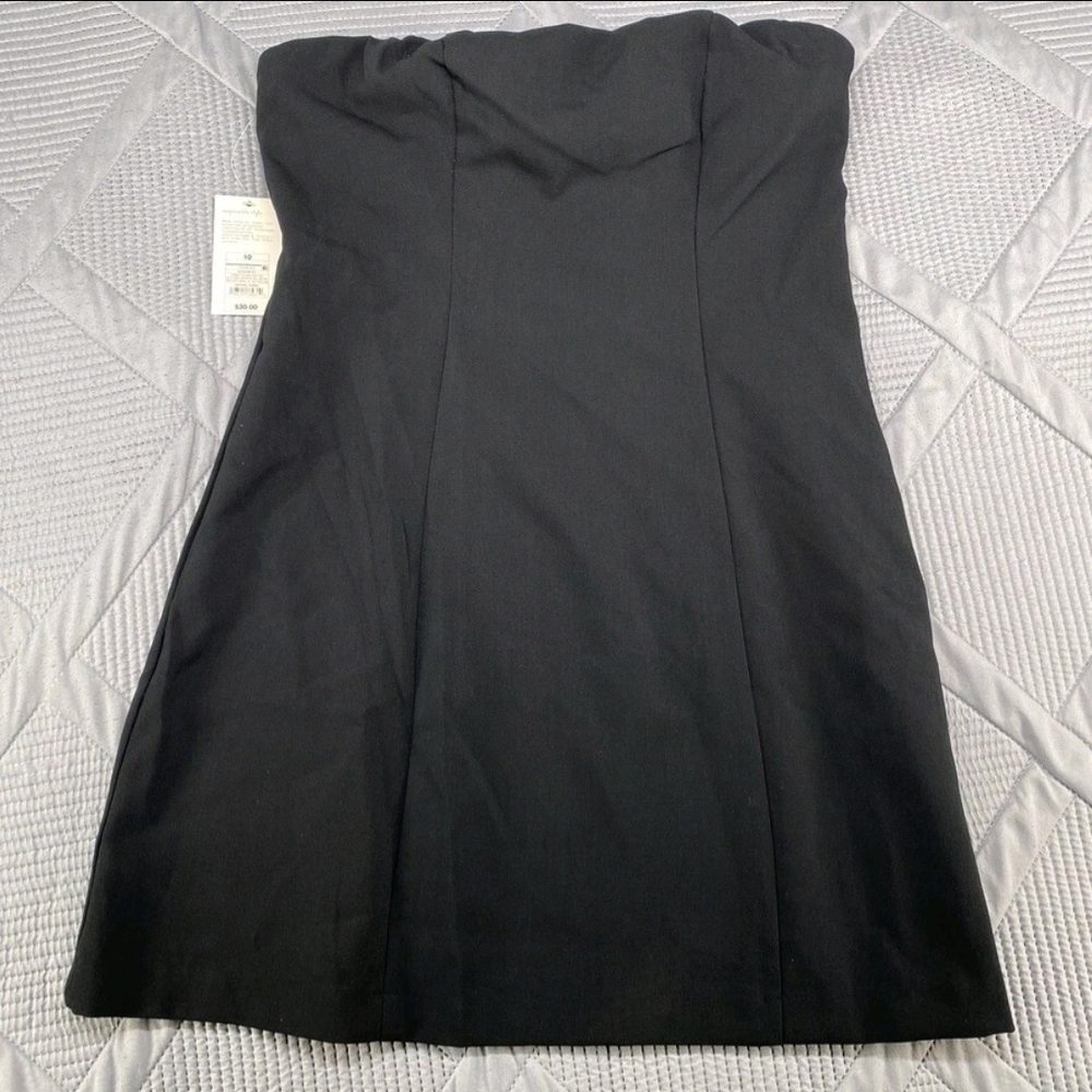 a new day Black Strapless Dress